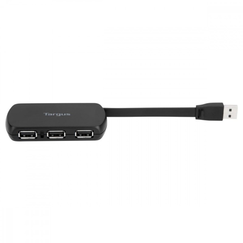 4-Port USB Hub USB 2.0 Black | PartsPC.pl