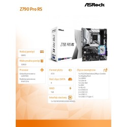 ASRock Płyta główna Z790 PRO RS s1700 4DDR5 HDMI/DP M.2 ATX… | PartsPC.pl