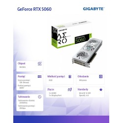 Karta VGA Gigabyte GeForce RTX 5060 AERO OC 8G 8GB GDDR7 128… | PartsPC.pl