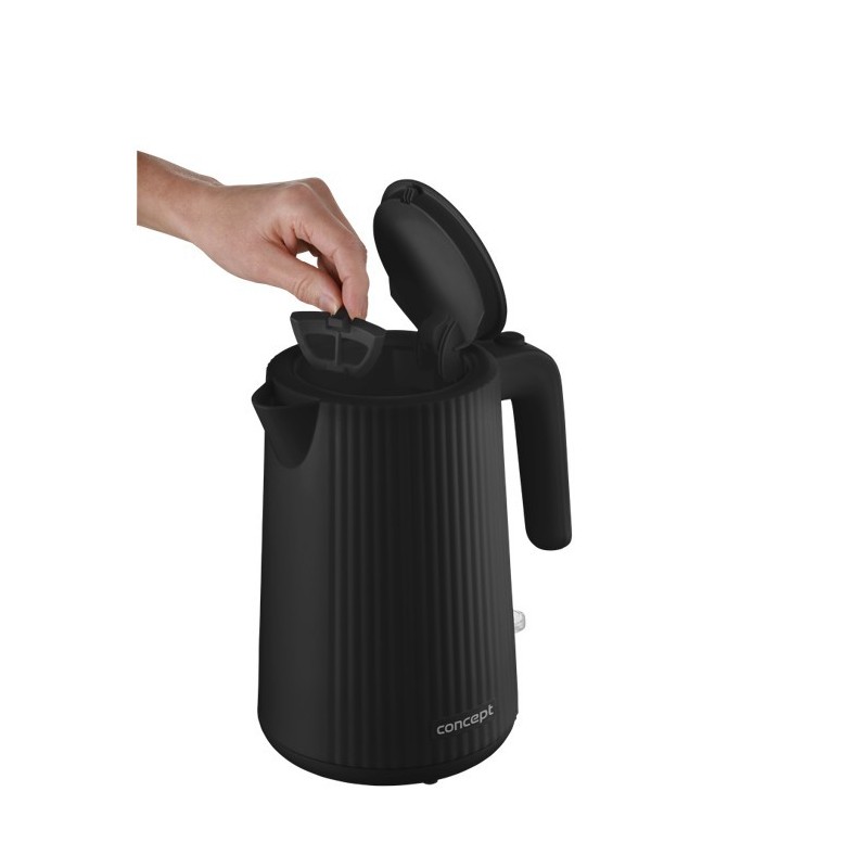 Czajnik plastikowy 1,7L RK2391 czarny | PartsPC.pl