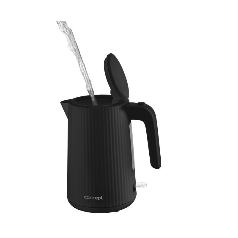 Czajnik plastikowy 1,7L RK2391 czarny | PartsPC.pl
