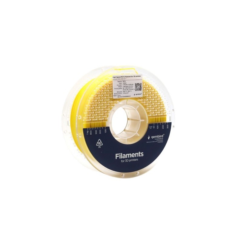 Filament PETG High Speed, 1,75 mm, 1 kg, żółty | PartsPC.pl