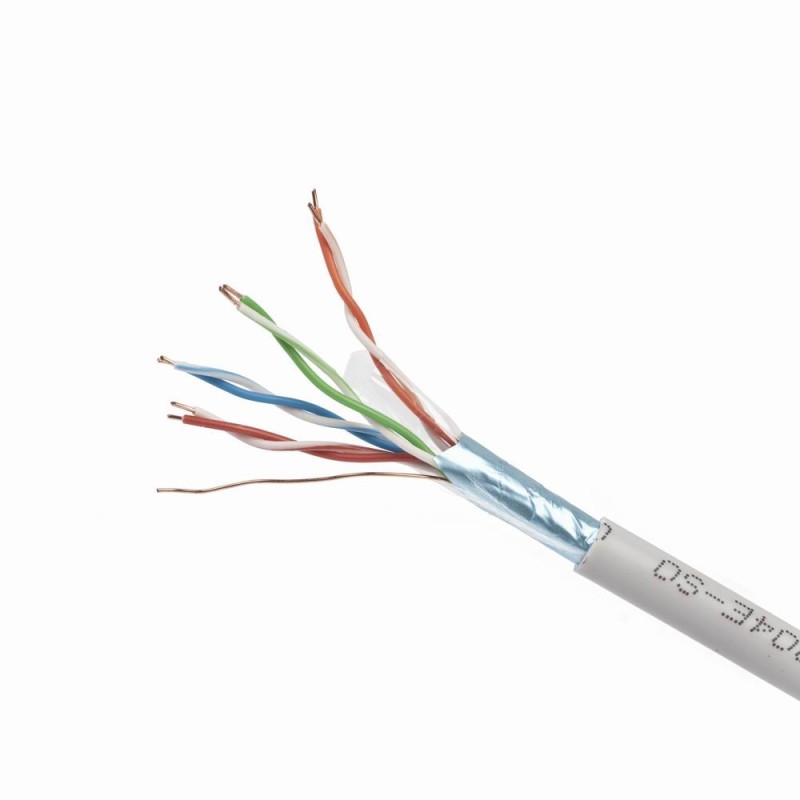 Kabel FTP-ekranowany KAT 5e drut AWG24 305m szary | PartsPC.pl
