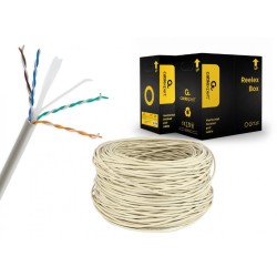 Kabel UTP KAT 6 drut AWG24 305m szary | PartsPC.pl