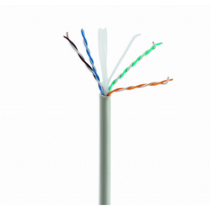 Kabel UTP KAT 6 drut AWG24 305m szary | PartsPC.pl