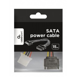 Kabel SATA zasilający(M)->Molex(M) 15cm | PartsPC.pl