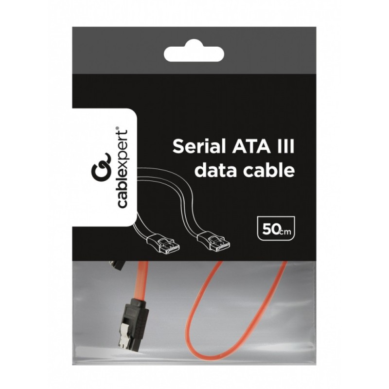 Kabel SATA DATA III metalowe zatrzaski 50cm | PartsPC.pl
