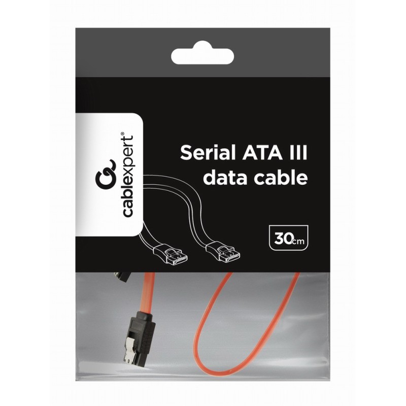 Kabel Serial ATA metalowy zatrzask 30cm | PartsPC.pl