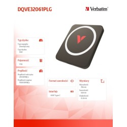 Verbatim Dysk zewnętrzny SnapBack Magnetic SSD Mocha MagSave… | PartsPC.pl