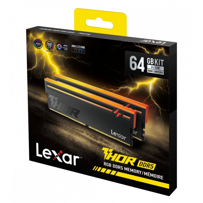 Pamięć do PC DDR5 THOR2.0 64GB(2*32)/6000 CL40 RGB czarna | PartsPC.pl
