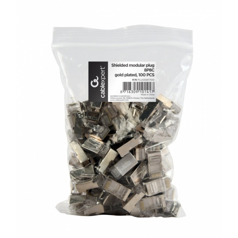Gembird Wtyk sieciowy RJ45 FTP ekranowany/kat.5e/100szt. | PartsPC.pl