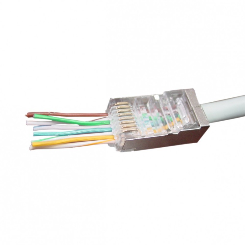 Wtyk sieciowy przelot 8P8C/FTP/10pak | PartsPC.pl
