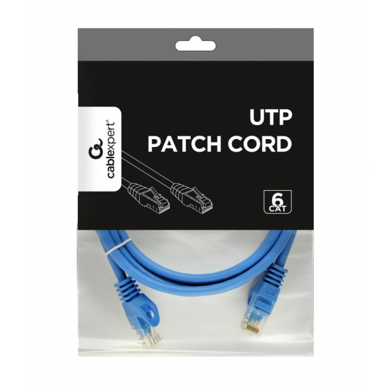 Patch cord Kat.6 UTP 2m niebieski | PartsPC.pl