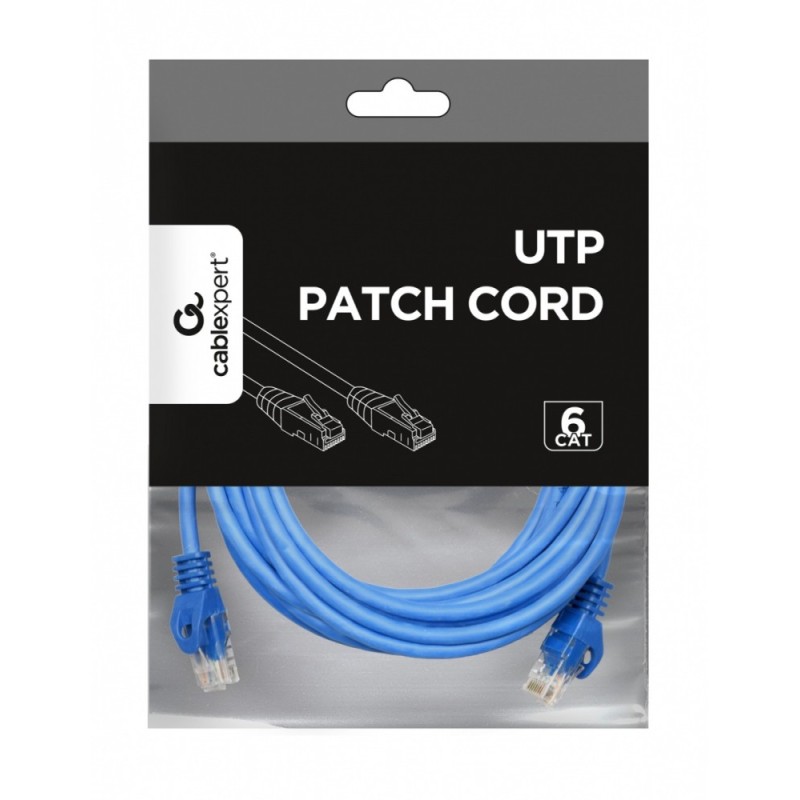 Gembird Patch cord Kat.6 UTP 3m niebieski | PartsPC.pl