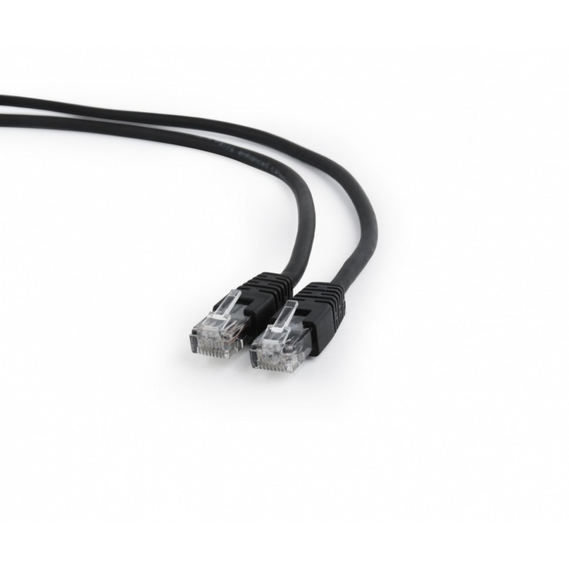 Patch cord Kat.6 UTP 1m czarny | PartsPC.pl