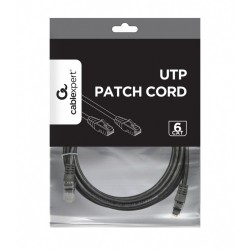 Gembird Patch cord Kat.6 UTP 3m czarny | PartsPC.pl