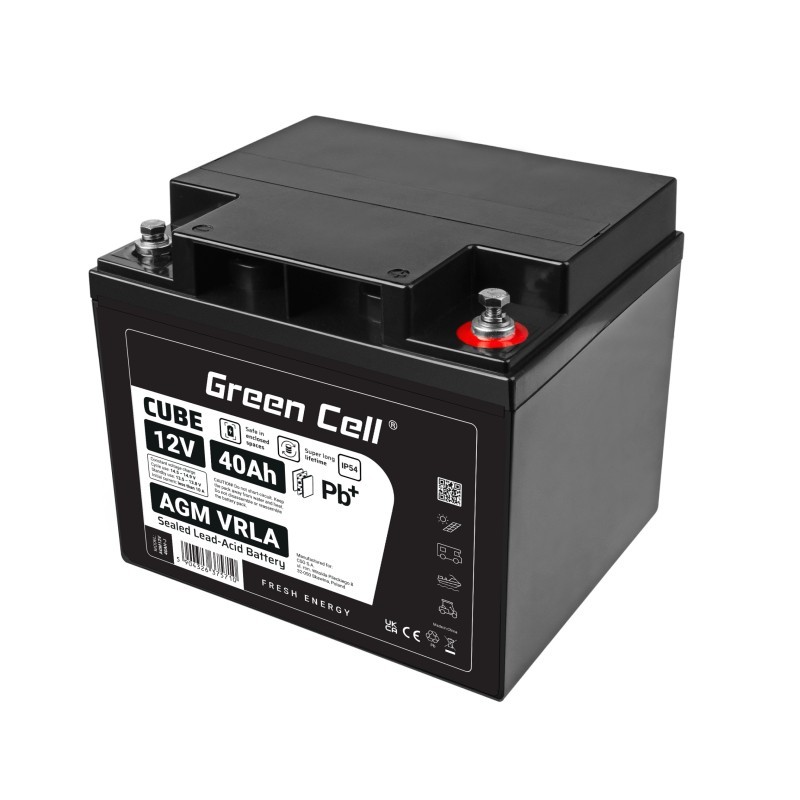Akumulator AGM VRLA 12V 40Ah IP54 | PartsPC.pl