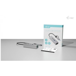 Hub metalowy USB-C/USB-A 3 2x USB-C/1x USB-A / 2.5GLAN | PartsPC.pl