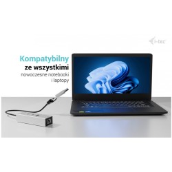 Hub metalowy USB-C/USB-A 3 2x USB-C/1x USB-A / 2.5GLAN | PartsPC.pl