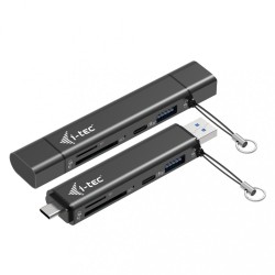 Czytnik kart USB-C/USB-A Dongle SD TF 2xUSB | PartsPC.pl