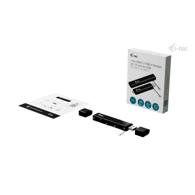 Czytnik kart USB-C/USB-A Dongle SD TF 2xUSB | PartsPC.pl