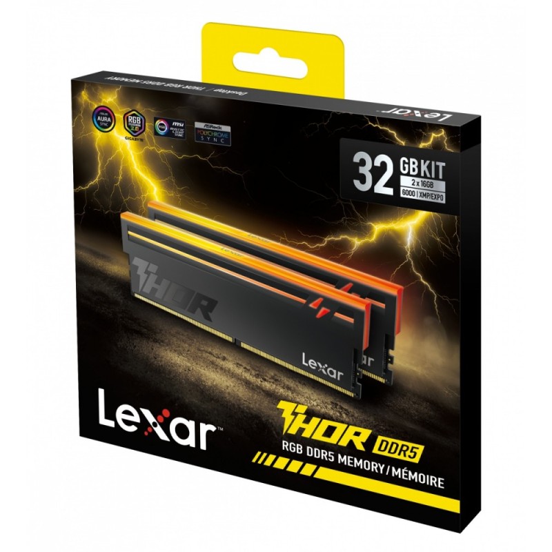 Pamięć do PC DDR5 THOR2.0 32GB(2*16)/6000 CL38 RGB czarna