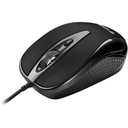 Mysz przewodowa USB, 4 przyciski, YMS 1025BK, optyczna | PartsPC.pl