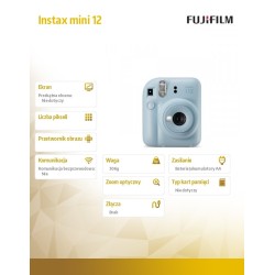 Aparat Instax mini 12 niebieski | PartsPC.pl