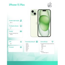 Apple iPhone 15 Plus 512GB - Zielony | PartsPC.pl