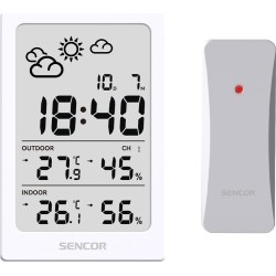 Stacja pogody wielofunkcyjna SWS 2300 W, data, zegar, budzik | PartsPC.pl