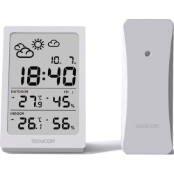 Stacja pogody wielofunkcyjna SWS 2300 W, data, zegar, budzik | PartsPC.pl