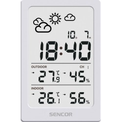Stacja pogody wielofunkcyjna SWS 2300 W, data, zegar, budzik | PartsPC.pl