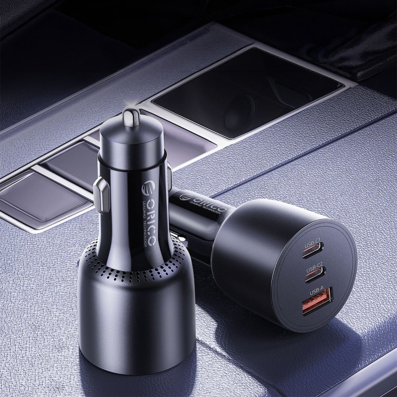 Orico Ładowarka samochodowa PD 165W, 2 x USB-C, USB-A