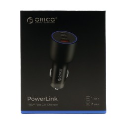 Orico Ładowarka samochodowa PD 165W, 2 x USB-C, USB-A