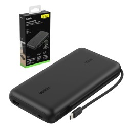 Belkin UltraCharge Pro Powerbank do laptopa, 25 000 mAh, 2x USB-C 140W, USB-A