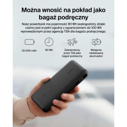 Belkin UltraCharge Pro Powerbank do laptopa, 25 000 mAh, 2x USB-C 140W, USB-A