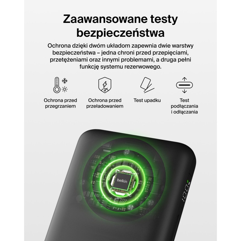 Belkin UltraCharge Pro Powerbank do laptopa, 25 000 mAh, 2x USB-C 140W, USB-A