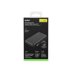 Belkin UltraCharge Pro Powerbank do laptopa, 25 000 mAh, 2x USB-C 140W, USB-A