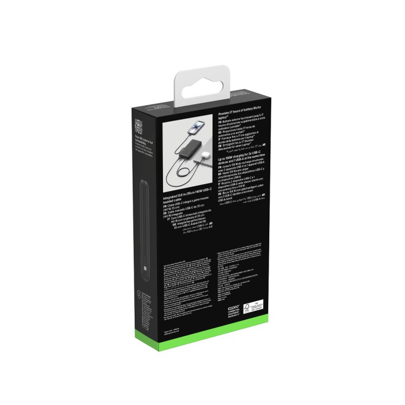 Belkin UltraCharge Pro Powerbank do laptopa, 25 000 mAh, 2x USB-C 140W, USB-A