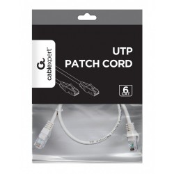 Patch cord kat.6 miedź UTP 0.5m szary | PartsPC.pl