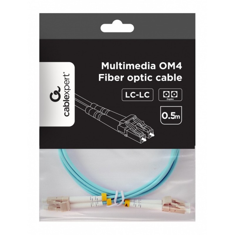 Kabel światłowodowy wielomodowy duplex OM4 50/125, LC/LC, 0.… | PartsPC.pl