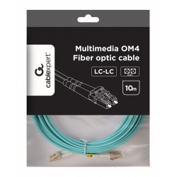 Kabel światłowodowy wielomodowy duplex OM4 50/125,LC/LC,10m | PartsPC.pl