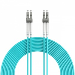 Kabel światłowodowy wielomodowy duplex OM4 50/125,LC/LC,15m | PartsPC.pl