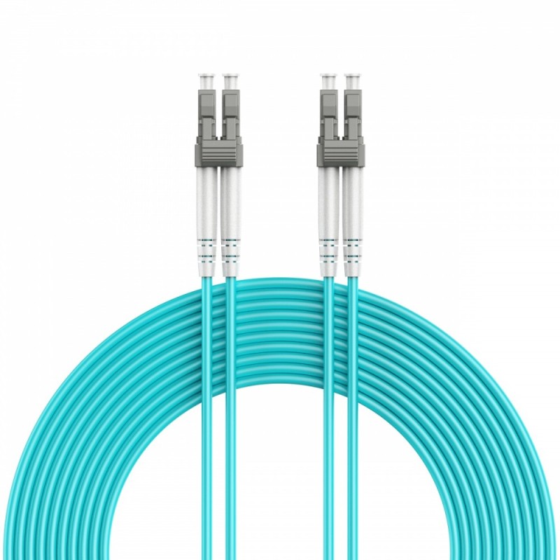 Kabel światłowodowy wielomodowy duplex OM4 50/125,LC/LC,15m | PartsPC.pl