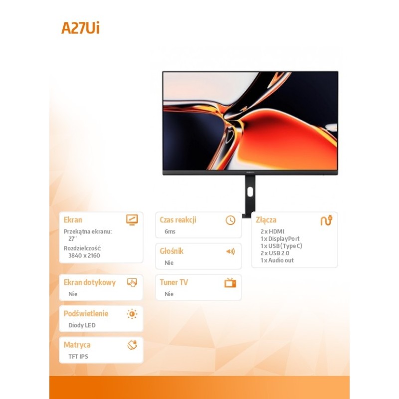 XIAOMI Monitor 4K A27Ui EU | PartsPC.pl