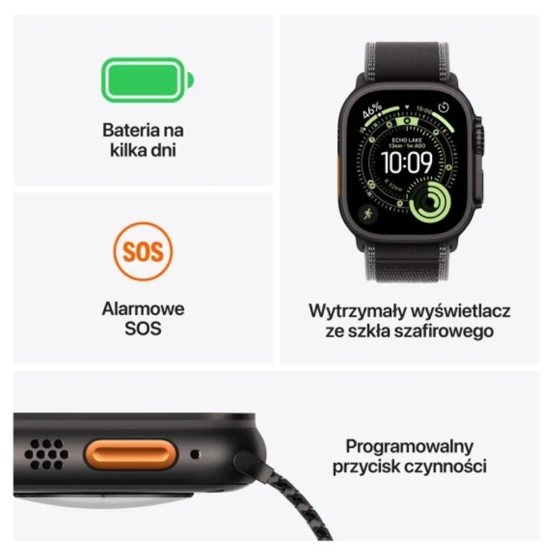 Watch Ultra 3 GPS + Cellular, koperta 49 mm z tytanu w kolor… | PartsPC.pl