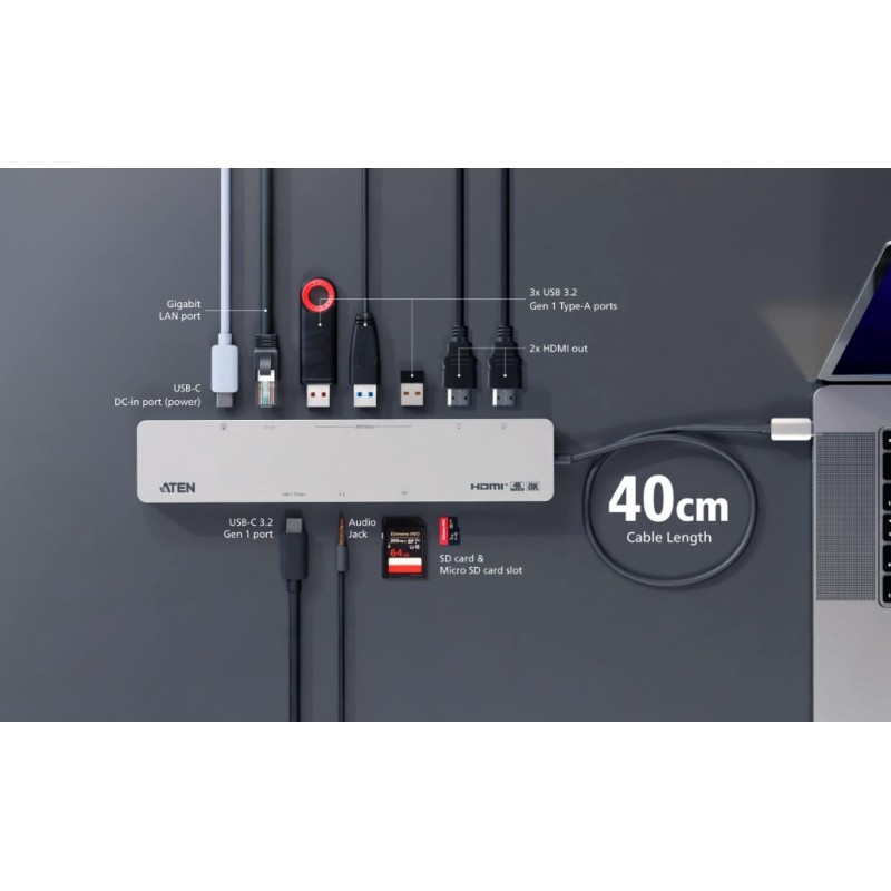 Stacja dokująca USB-C Multiport Dock with Power | PartsPC.pl