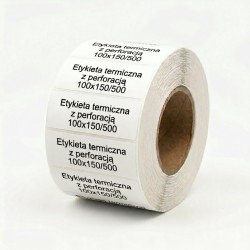 Etykieta termiczna 100x150/500 24 sztuki karton | PartsPC.pl