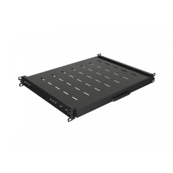 Półka wysuwana do szaf rack 19 cali  350mm czarna | PartsPC.pl