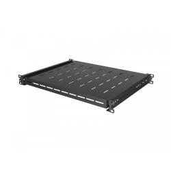 Półka wysuwana do szaf rack 19 cali  350mm czarna | PartsPC.pl